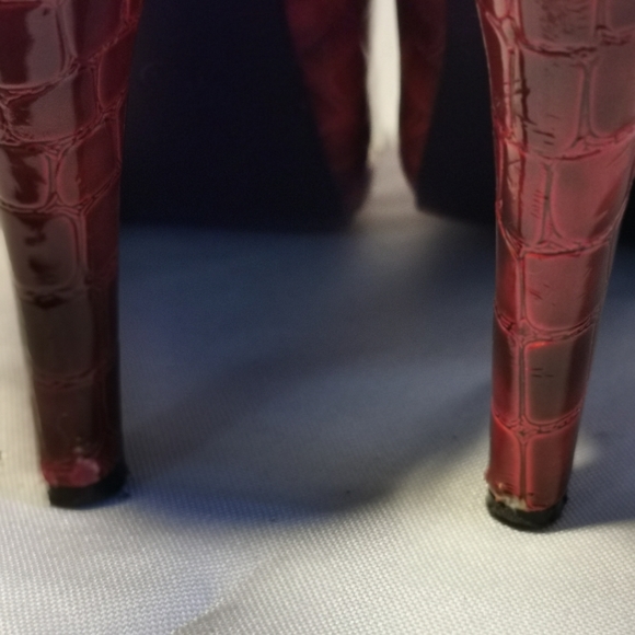 Spring Classic Platform Pumps, Red Size 38 - Picture 5 of 12